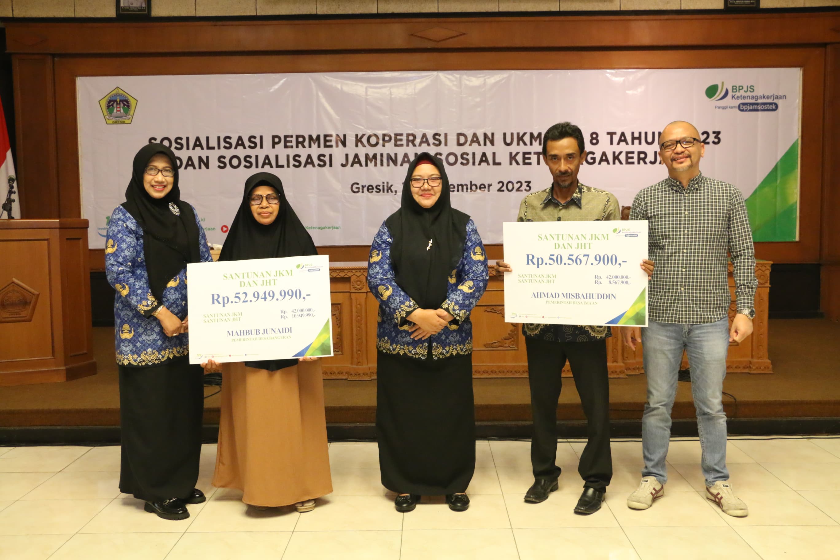 Buka Sosialisasi Permen Koperasi dan Jaminan Sosial Ketenagakerjaan, Bu Min Sebut Koperasi Sebagai Media Dalam Bersinergi